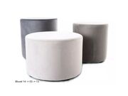 Комплект SIGNAL DOTI Velvet I (3 пуфа) светло..