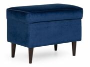 Пуф SIGNAL RON Velvet Bluvel 86 темно-синий/в..