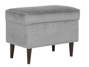 Пуф SIGNAL RON Velvet Bluvel 14 серый/венге..