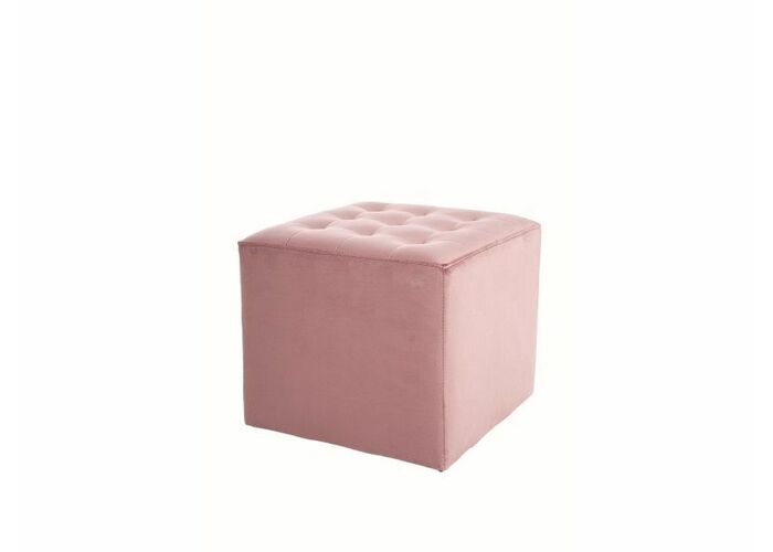 Пуф SIGNAL LORI Velvet Bluvel 52 античный розовый