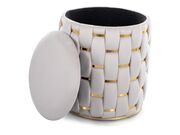 Пуф SIGNAL TIARA Velvet светло-бежевый..