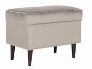 Пуф SIGNAL RON Velvet Bluvel 28 бежевый/венге..