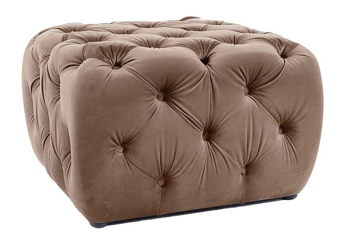 Пуф SIGNAL SOPHIA Velvet Bluvel 40 темно-бежевый
