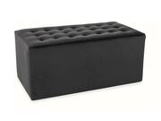 Пуф SIGNAL LORI 2 Velvet Bluvel 19 черный..