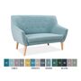 Диван SIGNAL NORDIC 2 Velvet Bluvel 86 темно-синий/бук