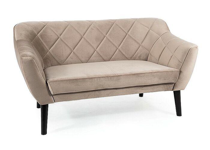 Диван SIGNAL KARO 2 Velvet Bluvel 40 темно-бежевый/венге