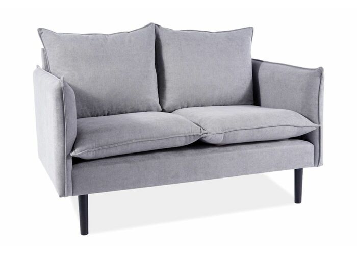 Диван SIGNAL FLORA Velvet Bluvel 14 серый/венге