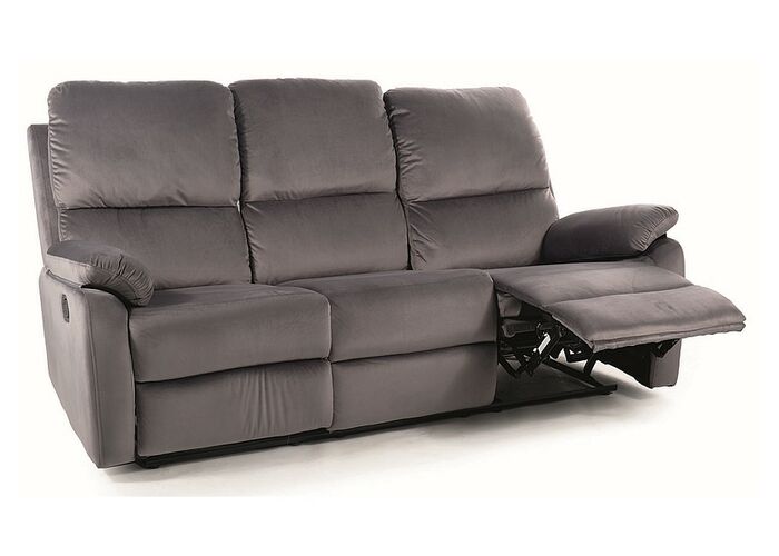 Диван SIGNAL SPENCER 3 Velvet Bluvel 14 раскладной, серый