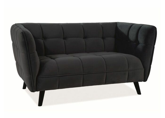 Диван SIGNAL CASTELLO 2 Velvet Bluvel 19 черный/венге