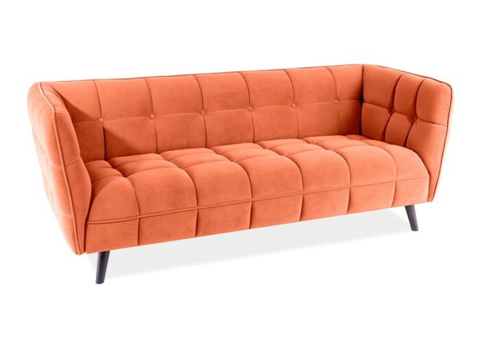 Диван SIGNAL CASTELLO 3 Velvet Bluvel 4215 корица/венге