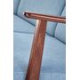 Диван HALMAR MILANO 3S tap. Castel 74 синий/орех