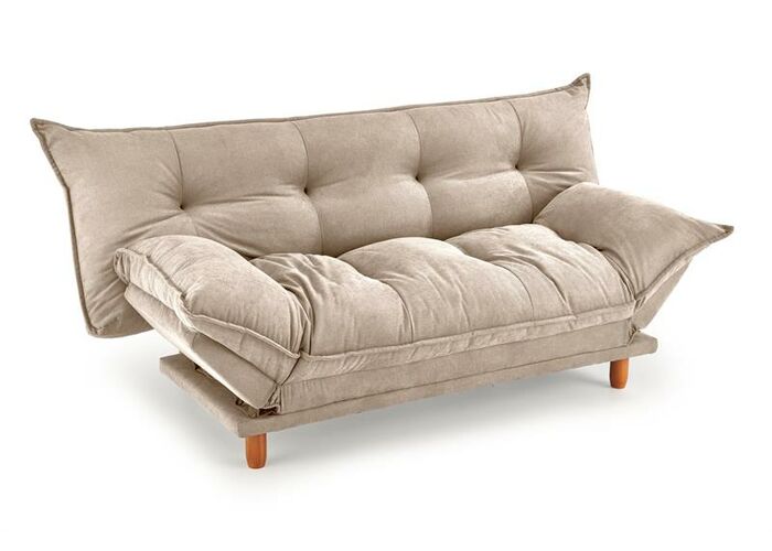 Диван HALMAR PILLOW раскладной, бежевый/дуб