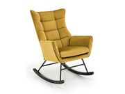 Кресло-качалка HALMAR BAZALTO горчичный..