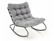 Кресло-качалка HALMAR GATTO серый..