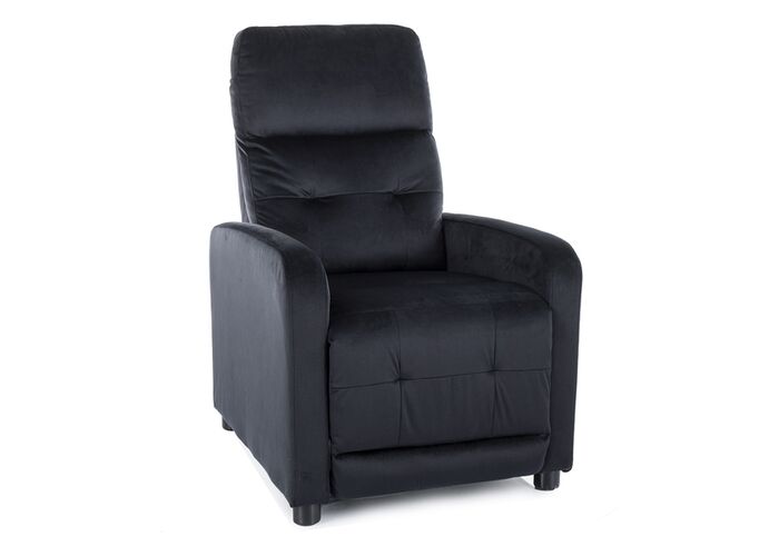 Кресло SIGNAL OTUS Velvet Bluvel 19 раскладное, черный