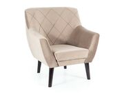 Кресло SIGNAL KIER 1 Velvet Bluvel 40 темно-б..