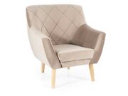 Кресло SIGNAL KIER 1 Velvet Bluvel 40 темно-б..