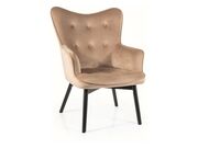 Кресло SIGNAL CARMEN Velvet Bluvel 28 бежевый..
