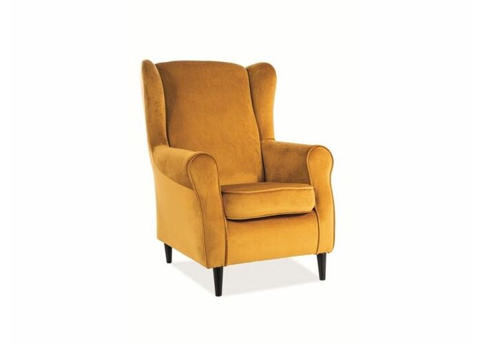 Кресло SIGNAL BARON Velvet Bluvel 68 карри/венге