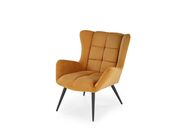 Кресло HALMAR BYRON горчичный/черный..
