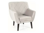 Кресло SIGNAL KIER 1 Velvet Bluvel 03 светло-..