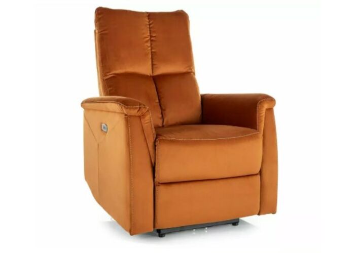 Кресло SIGNAL NEPTUN Velvet Bluvel 4215 раскладное, корица
