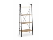 Стеллаж HALMAR NARVIK REG2 дуб сонома/черный,..