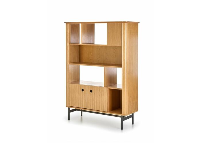 Стеллаж HALMAR SMART REG2 дуб натуральный/черный