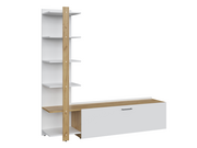 Тумба МК Стиль TECHNO TV-001 дуб крафт золото..