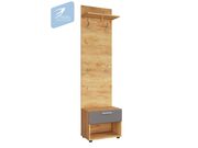 Тумба МК Стиль САФАРИ ТМ-003 с вешалкой дуб к..