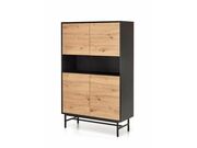 Комод HALMAR MURANO KM-3 дуб артизан/черный..