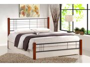 Кровать HALMAR VIERA античная черешня/черный,..