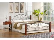 Кровать HALMAR VIOLETTA античная черешня/черн..