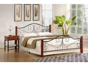 Кровать HALMAR VIOLETTA античная черешня/черн..