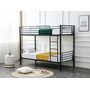 Кровать HALMAR BUNKY 90 двухъярусная, черный