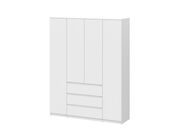 Шкаф NN Мебель (МС Денвер К) Серия 2 Белый, ч..