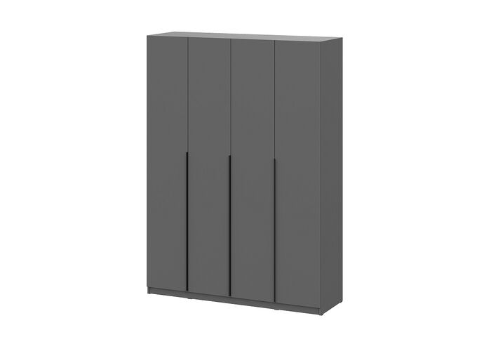 Шкаф NN Мебель ШК 5 (1600) Графит серый