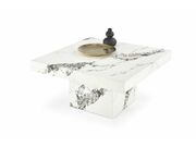 Стол журнальный HALMAR MONOLIT белый мрамор..