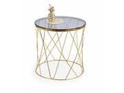 Стол журнальный HALMAR SELENA дымчатый/золото..