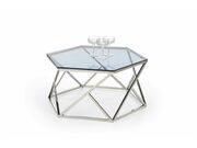 Стол журнальный HALMAR CRISTINA дымчатый/хром..