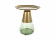 Стол журнальный SIGNAL TIFFANY A золотой/зеле..