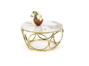 Стол журнальный HALMAR VENUS 2 белый мрамор/з..