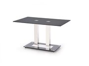 Стол обеденный HALMAR WALTER 2 черный/сталь, ..