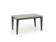 Стол обеденный HALMAR FELIX серый мрамор/черн..