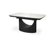 Стол обеденный HALMAR OSMAN белый мрамор/черн..