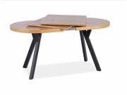 Стол обеденный SIGNAL DOMINGO II дуб/черный, ..