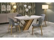 Стол обеденный HALMAR BRANDON дуб кремона/каш..