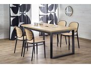 Стол обеденный HALMAR CANDIDO дуб вотан/черны..