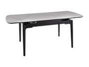 Стол обеденный SIGNAL SENTO белый лак/черный ..