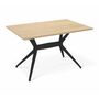 Стол Sheffilton SHT-TU30-2/TT46 120/80 черный/белый дуб